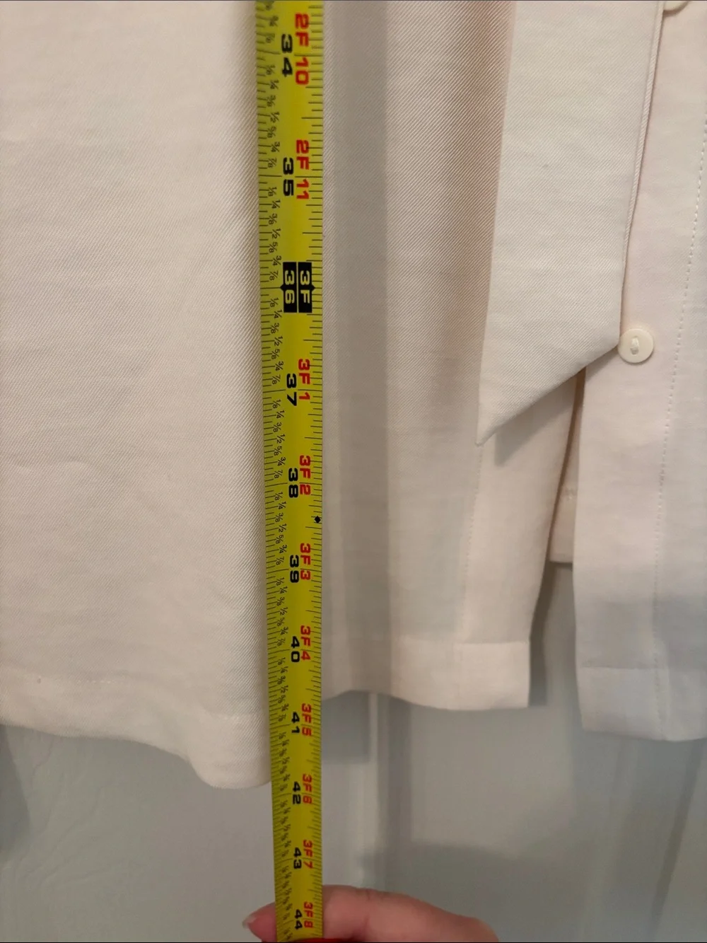 H&M Sleeveless Cream Button-Front Midi Dress